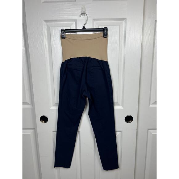 Motherhood Maternity Stretch Basic Layering Cropped Navy Legging Large - Picture 3 of 9